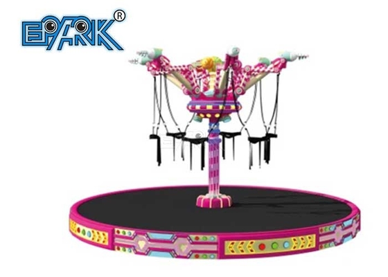 Kids Adult Amusement Park Ride Equipment Round Euro Jumping Bungee Trampoline