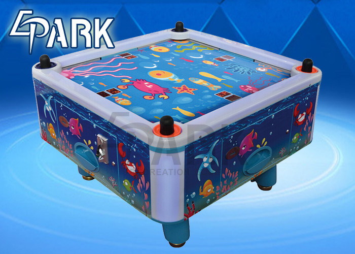 Easy Operation coin operated Kids Air Hockey Table , 4 Person Air