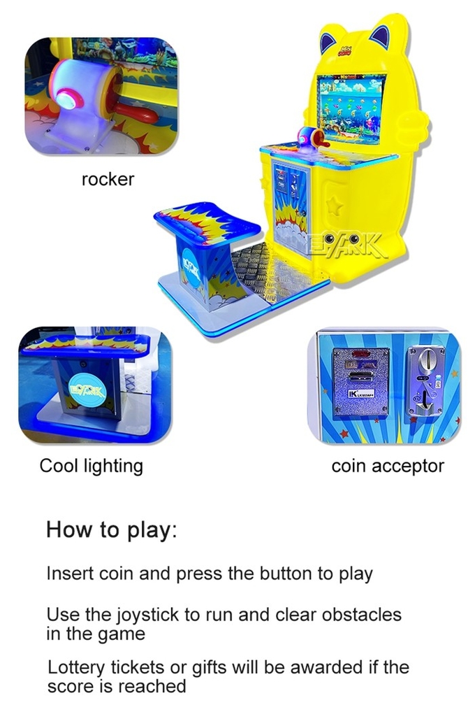 Mini Arcade Fishing Game Machine Coin Operated Single Player 180W 1
