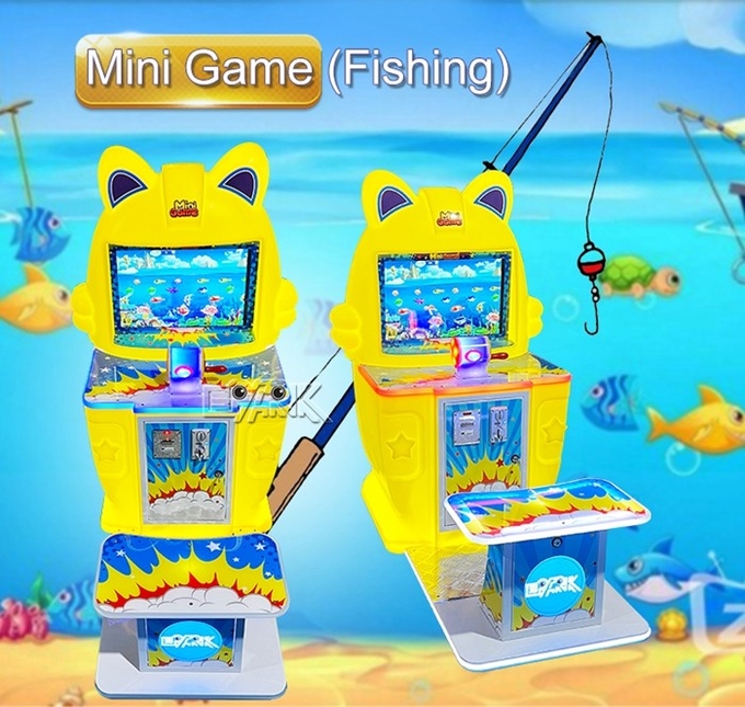 Mini Arcade Fishing Game Machine Coin Operated Single Player 180W 0