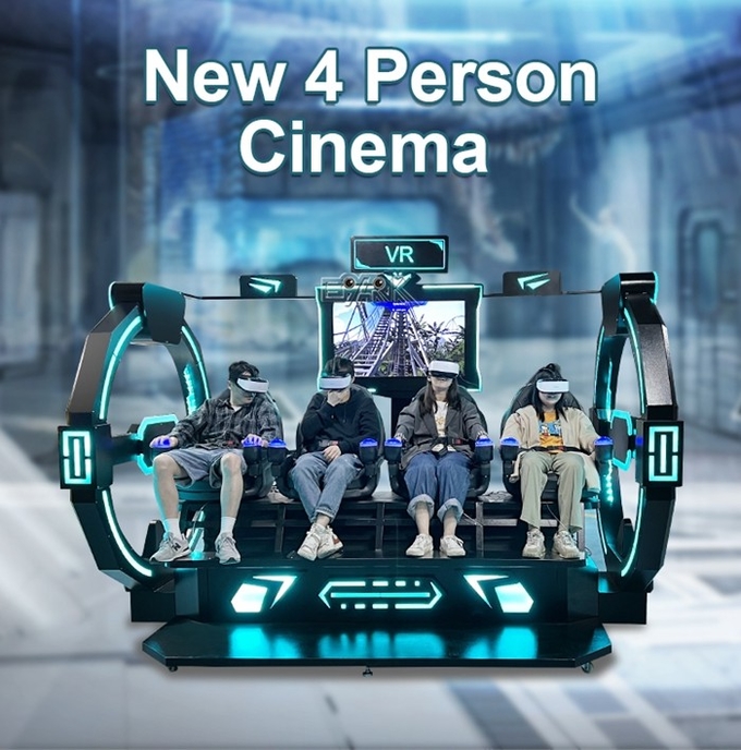 Customizable 9D VR Cinema 4 Person Arcade Motion Spaceship Simulator 1