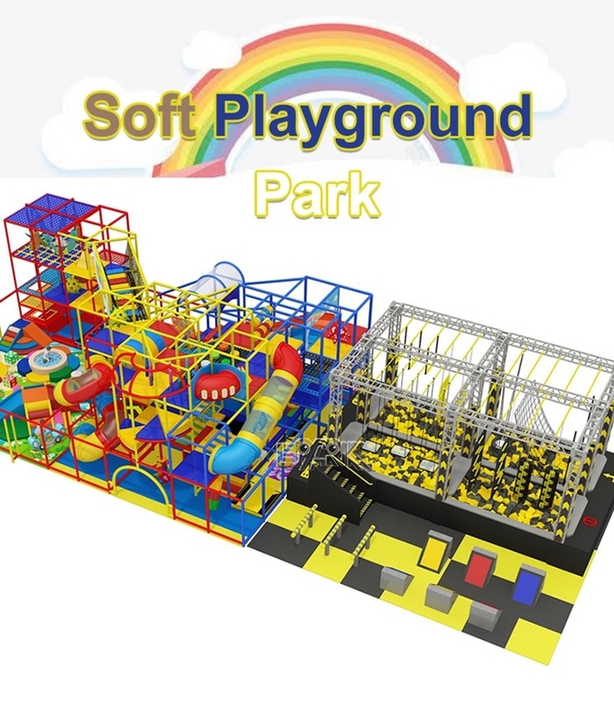 Children Indoor Playground Equipment Trampoline Fun Indoor Playground Kids Play Area 0