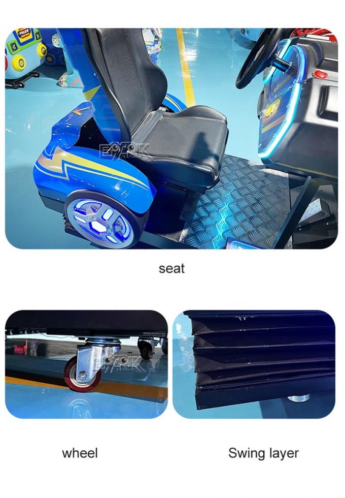Electrical 3d Car Racing Game Machine 500W Track Dynamic Speed Car 1