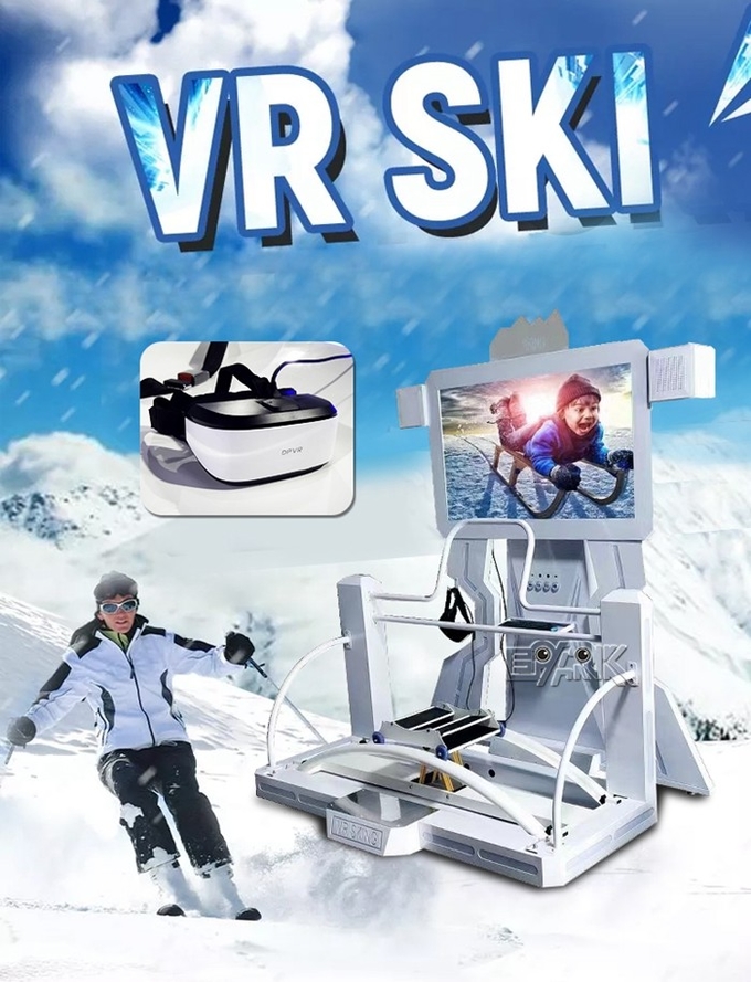 1 Player 9D Virtual Reality Theme Park Games Rides Vr Skiing Flying Game Machine 0