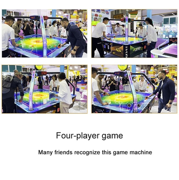 Amusement Park 4 Person Speed Hockey Coin Operated Arcade Hockey Game Machine 1