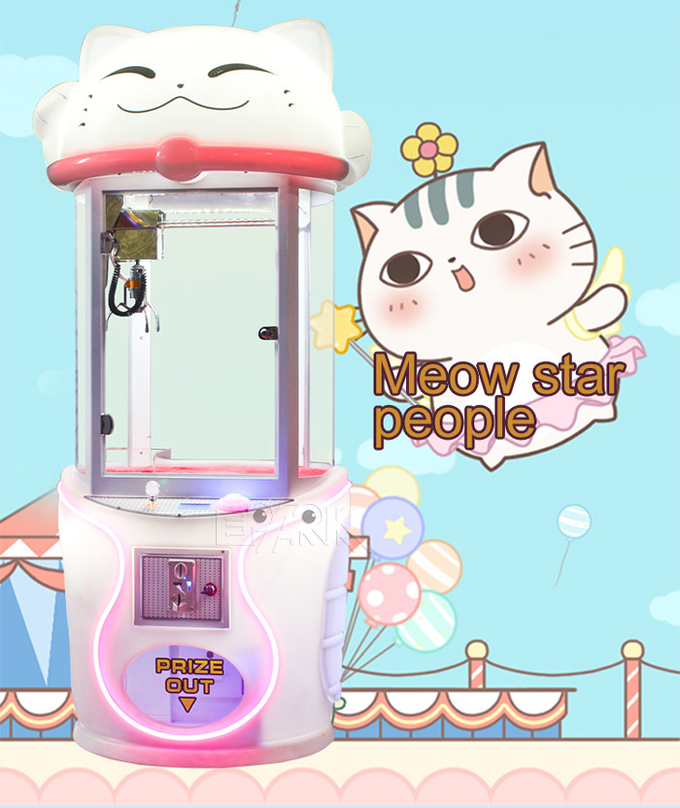 Coin Operated Cute Cat Crane Claw Machine Toy Vending Machine 0
